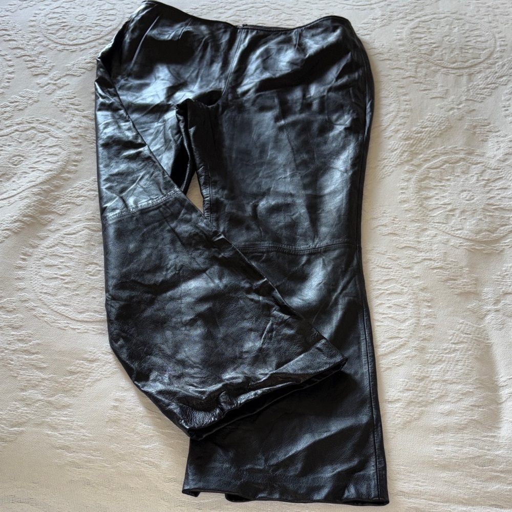 Apostophe Women’s Gently Loved Black Leather Pants 16